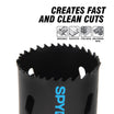 Spyderco 600095CF 3-1/4 Bi-Metal Hole Saw Rapid Core Eject™