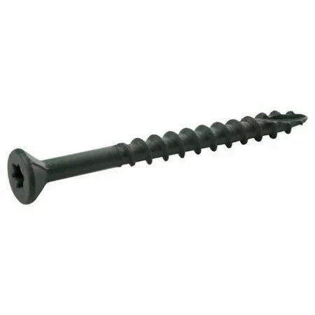 Grip-Rite #8 x 1-1/4 In. 5 lbs No.8 Star Bugle Head Exterior Deck Screws Green