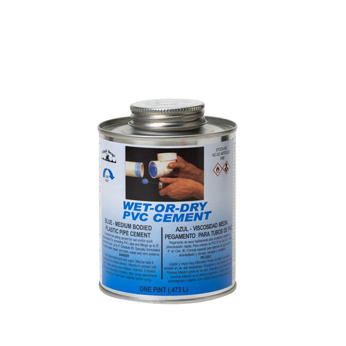 Black Swan's Wet-Or-Dry PVC Cement - Medium 16 oz.