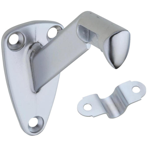 National Satin Chrome Zinc Die-Cast With Steel Strap Handrail Bracket