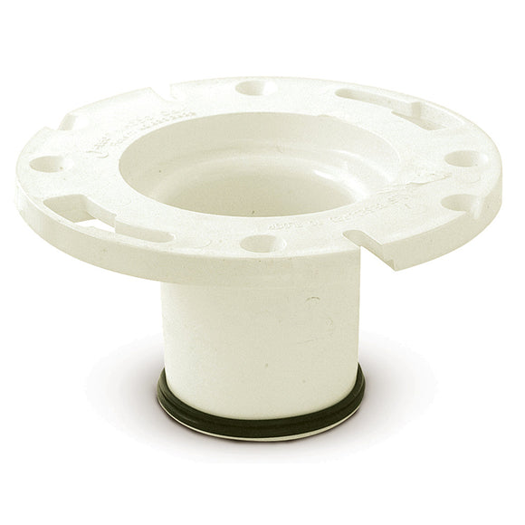 Braxton Harris Company 4″ DWV Push-in PVC Repair Flange w/ Compression O-ring Joint