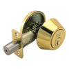 Design House Single Cylinder Deadbolt in Polished Brass